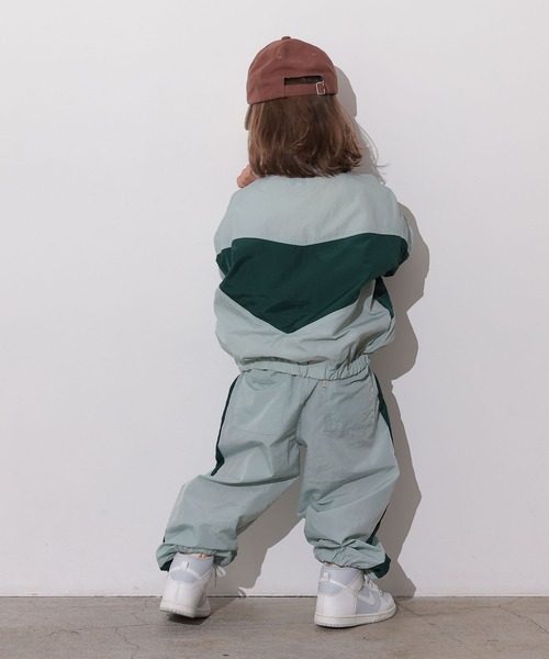 Ocean&Ground（オーシャン&グラウンド）の「ナイロンワイドジップJKT（ナイロンジャケット・キッズ・ライトグリーン/オリーブ/ライトブラウン・100/110/120/130/140）」の12枚目の写真