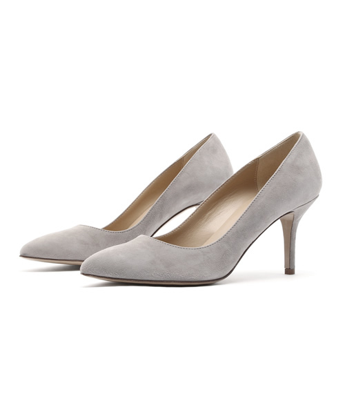 CORSO ROMA,9(コルソローマ)の「◇CORSO ROMA9 スエード ポインテッドパンプス(パンプス・レディース・ネイビー/ライトグレー/ブラック/チョコ・36.5/35/37/36/38/39)」の3枚目の写真