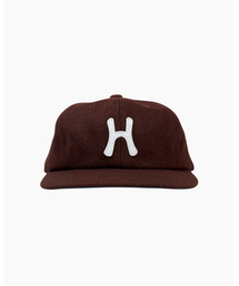 HELLO SUNRISE（ハローサンライズ）の「H Logo Wool Relaxed Fit 6Panel Cap_Brown（キャップ）」