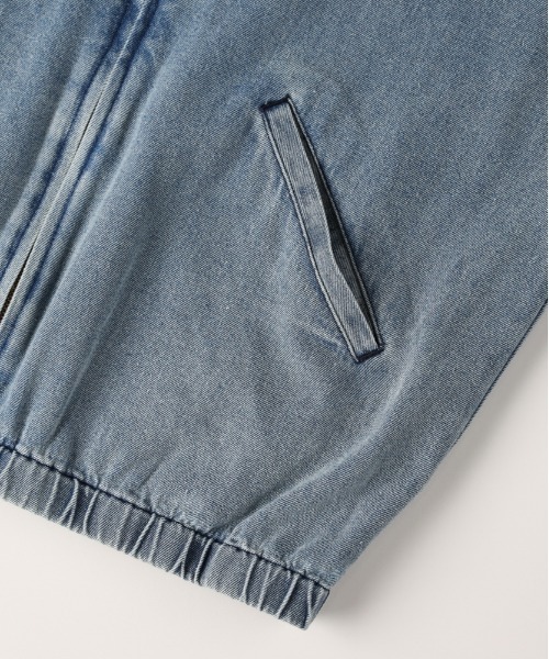 BACK NUMBER（バックナンバー）の「【BACK NUMBER】デニムフルジップパーカー (ヴィンテージ風 / 色落ち加工 / デイリーユース)（デニムジャケット・メンズ・ダークインディゴブルー/ブラック・L/XL/M）」の17枚目の写真