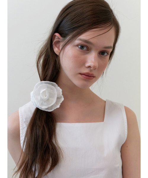 cooing rose scrunch - white（シュシュ）｜KINDABABY（カインダ