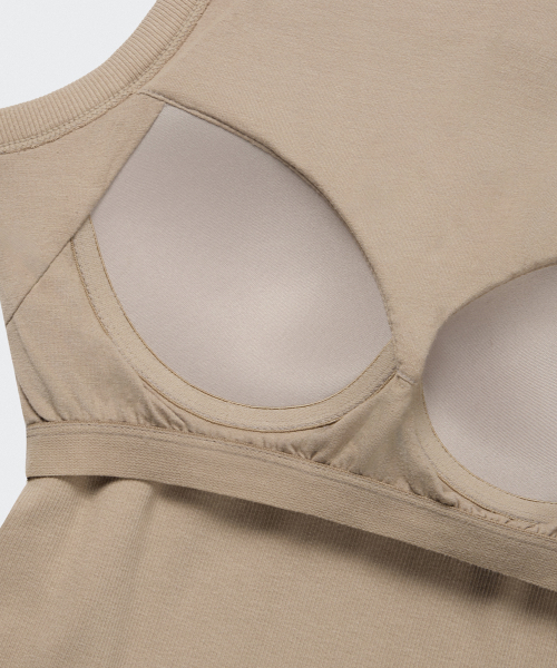 MUSINSA STANDARD WOMAN（ムシンサスタンダードウーマン）の「ウィメンズエッセンシャルブラタンクトップ[グレーッシュベージュ]（Tシャツ/カットソー・レディース・その他・SMALL/MEDIUM/LARGE/X-SMALL）」の5枚目の写真