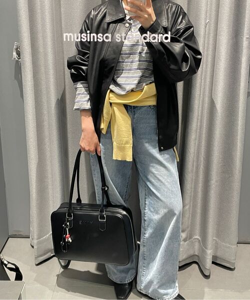 MUSINSA STANDARD WOMAN（ムシンサスタンダードウーマン）の「ウィメンズエッセンシャルラウンドネックカーディガン[バター]（カーディガン/ボレロ・レディース・その他・SMALL/X-SMALL/MEDIUM/LARGE）」の8枚目の写真