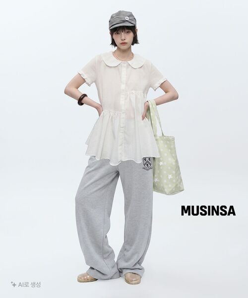 ROCKCAKE(ロックケーキ)の「Boxer Layered Curved 2way Jogger - Melange(スウェットパンツ・レディース・その他・X-SMALL/SMALL)」の5枚目の写真