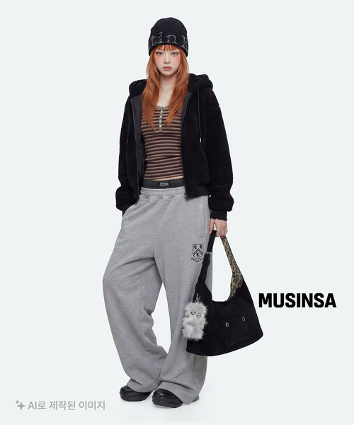 ROCKCAKE(ロックケーキ)の「Boxer Layered Curved 2way Jogger - Melange(スウェットパンツ・レディース・その他・X-SMALL/SMALL)」の4枚目の写真