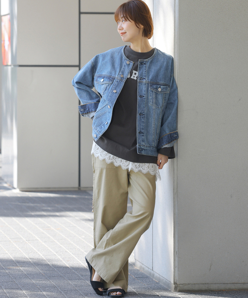 JOURNAL STANDARD relume（ジャーナルスタンダード　レリューム）の「《追加3》デニムジャケット（デニムジャケット・レディース・ブルー/ネイビー・FREE）」の5枚目の写真