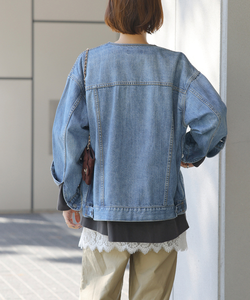JOURNAL STANDARD relume（ジャーナルスタンダード　レリューム）の「《追加3》デニムジャケット（デニムジャケット・レディース・ブルー/ネイビー・FREE）」の14枚目の写真