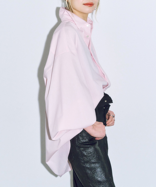 CITYSHOP（シティーショップ）の「BALLOON CUFF シャツ（シャツ/ブラウス・レディース・サックスブルー/ホワイト/グリーン/ピンク/ブルー系その他・FREE）」の5枚目の写真