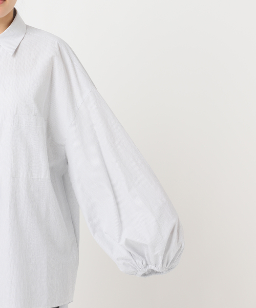 CITYSHOP（シティーショップ）の「BALLOON CUFF シャツ（シャツ/ブラウス・レディース・サックスブルー/ホワイト/グリーン/ピンク/ブルー系その他・FREE）」の18枚目の写真