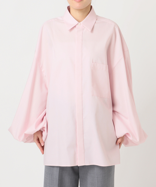 CITYSHOP（シティーショップ）の「BALLOON CUFF シャツ（シャツ/ブラウス・レディース・サックスブルー/ホワイト/グリーン/ピンク/ブルー系その他・FREE）」の18枚目の写真