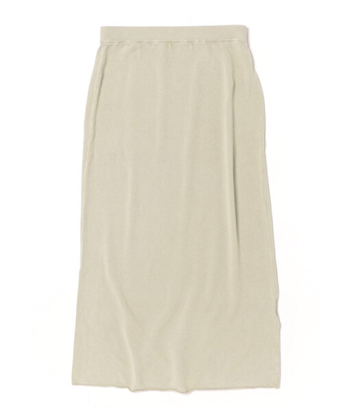 HELIOPOLE（エリオポール）の「FADE RIB KNIT I LINE SKIRT（スカート・レディース・チャコールグレー/ベージュ・38）」の2枚目の写真