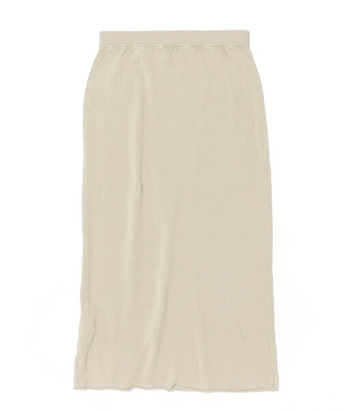 HELIOPOLE（エリオポール）の「FADE RIB KNIT I LINE SKIRT（スカート・レディース・チャコールグレー/ベージュ・38）」の3枚目の写真