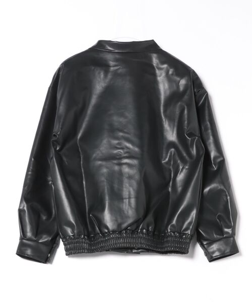 Ritzy(リッツィー)の「オーバーサイズ フェイクレザー ジャケット(ピーコート・レディース・ブラウン/ブラック・M)」の7枚目の写真