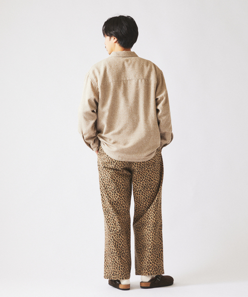 JOURNAL STANDARD relume(ジャーナルスタンダード レリューム)の「リングヤーン ミックスカラー CPOシャツ(シャツ/ブラウス・メンズ・ダークグリーン/サックスブルー/ベージュ系その他・MEDIUM/LARGE)」の5枚目の写真