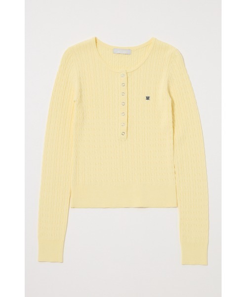 HENRY NECK CABLE ニットトップス（ニット/セーター）｜MOUSSY
