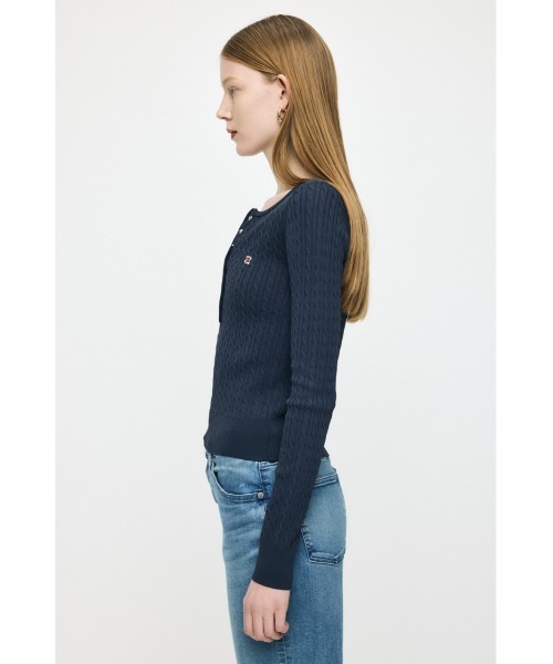 HENRY NECK CABLE ニットトップス（ニット/セーター）｜MOUSSY
