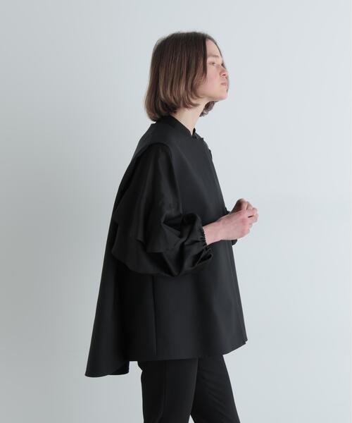 LE PHIL(ルフィル)の「◆コンパクトダブルクロスジレ(シャツ/ブラウス・レディース・ブラック/ネイビー・F)」の18枚目の写真