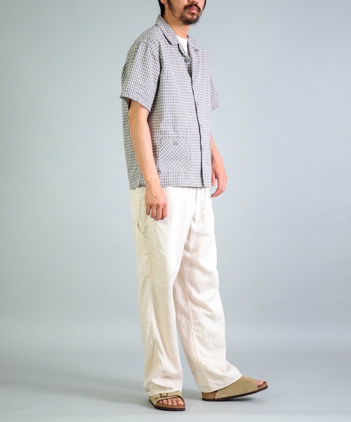 OMNIGOD（オムニゴッド）の「[OMNIGOD mens / オムニゴッド] オリジナルギンガムチェックシャンブレー ショートスリーブシャツジャケット（シャツ/ブラウス・メンズ・グレー系その他・4/3/2）」の10枚目の写真
