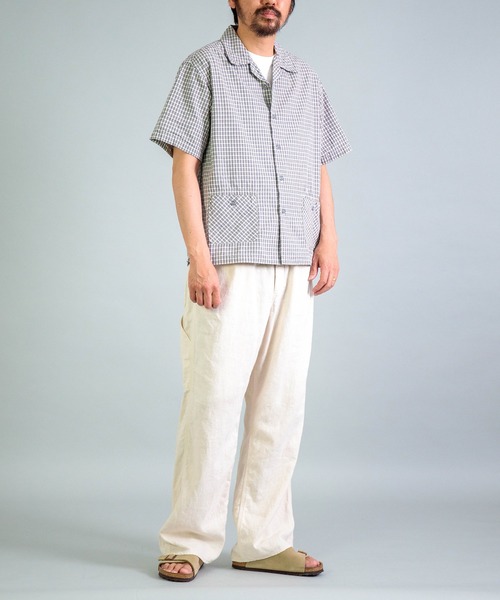 OMNIGOD（オムニゴッド）の「[OMNIGOD mens / オムニゴッド] オリジナルギンガムチェックシャンブレー ショートスリーブシャツジャケット（シャツ/ブラウス・メンズ・グレー系その他・4/3/2）」の11枚目の写真