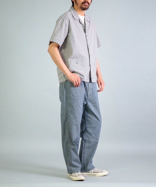 OMNIGOD（オムニゴッド）の「[OMNIGOD mens / オムニゴッド] オリジナルギンガムチェックシャンブレー ショートスリーブシャツジャケット（シャツ/ブラウス・メンズ・グレー系その他・4/3/2）」の13枚目の写真