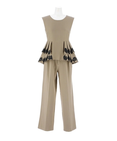 darial(ダリアル)の「【darial】point lace pants setup / ポイントレースパンツセットアップ(セットアップ・レディース・ブラック/グレー/ベージュ・S/M)」の14枚目の写真