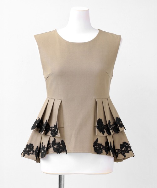 darial(ダリアル)の「【darial】point lace pants setup / ポイントレースパンツセットアップ(セットアップ・レディース・ブラック/グレー/ベージュ・S/M)」の22枚目の写真