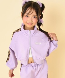 ANAP kids（アナップキッズ）の「ヒョウ柄ラインジャージブルゾン（別売りセットアップ）（ブルゾン）」