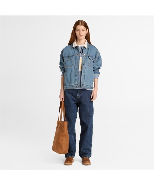 Timberland(ティンバーランド)の「アーカイブ デニム ジャケット レディース(デニムジャケット・レディース・ブルー系その他・LARGE/MEDIUM)」の3枚目の写真