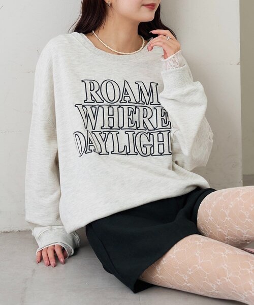 mystic（ミスティック）の「アップリケロゴスウェット（パーカー・レディース・モカ/ピンク/グレー・FREE）」の4枚目の写真