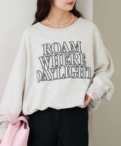 mystic（ミスティック）の「アップリケロゴスウェット（パーカー・レディース・モカ/ピンク/グレー・FREE）」の5枚目の写真