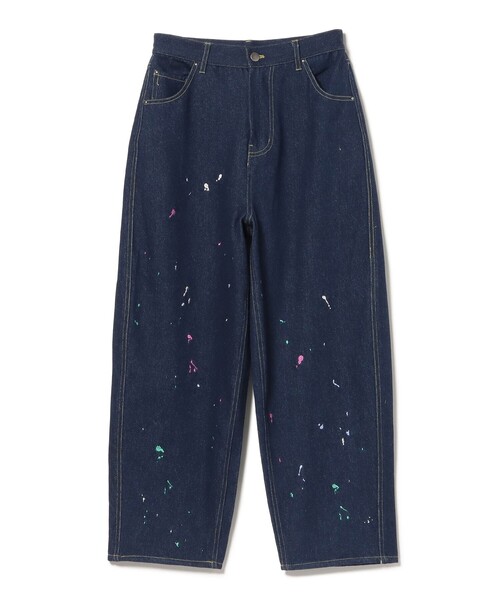 BEAMS HEART(ビームスハート)の「カラーペイント 刺繍パンツ(デニムパンツ・レディース・オフホワイト/ブルー・MEDIUM/SMALL)」の2枚目の写真