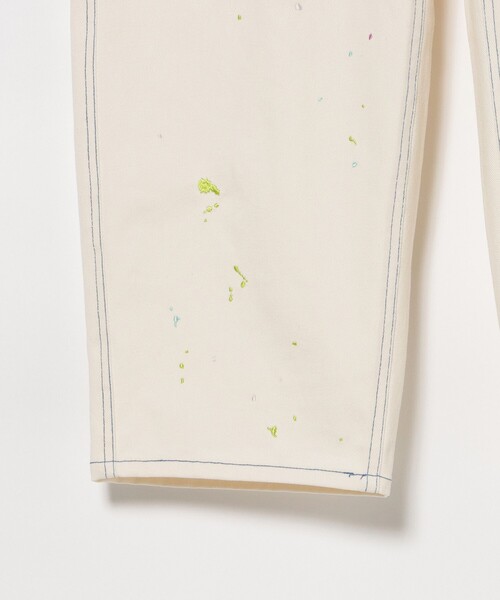 BEAMS HEART(ビームスハート)の「カラーペイント 刺繍パンツ(デニムパンツ・レディース・オフホワイト/ブルー・MEDIUM/SMALL)」の11枚目の写真