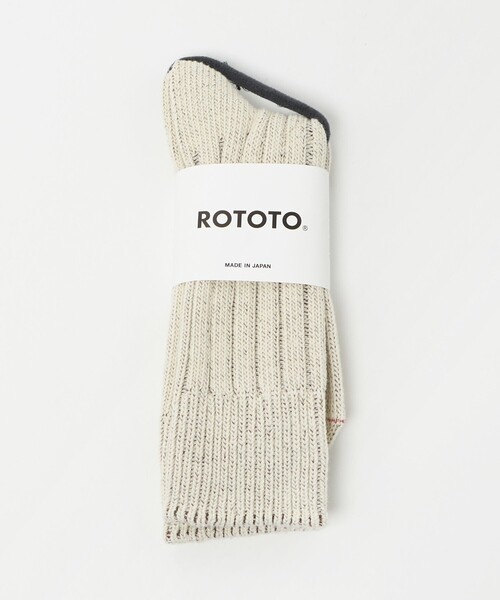 ROTOTO（ロトト）の「＜ROTOTO＞リブソックス（ソックス/靴下・メンズ・レッド/ブラウン系・M）」の5枚目の写真