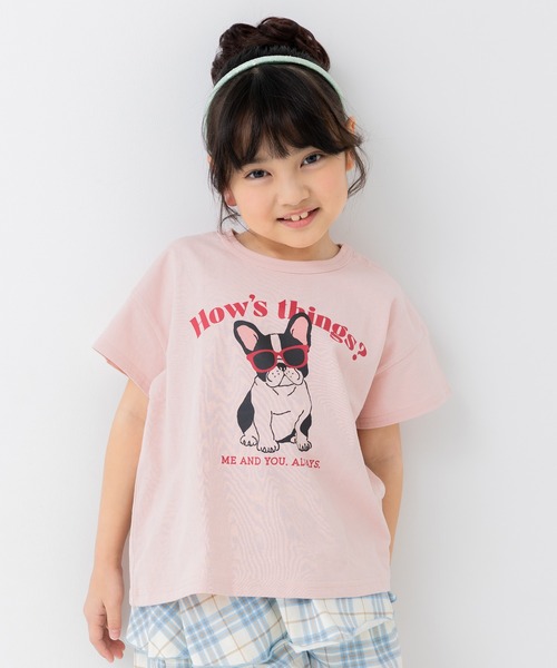 chil2（チルツー）の「綿100％ プリント半袖Tシャツ（Tシャツ/カットソー・キッズ・C/D/E/F/S/T/A/H/J/O/Q/K/L/M/N/B/G/I/P/R・80ｃｍ/90cm/100cm/110cm/120cm/130cm/140cm）」の3枚目の写真