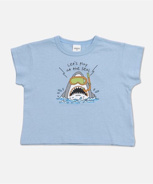 chil2（チルツー）の「綿100％ プリント半袖Tシャツ（Tシャツ/カットソー・キッズ・C/D/E/F/S/T/A/H/J/O/Q/K/L/M/N/B/G/I/P/R・80ｃｍ/90cm/100cm/110cm/120cm/130cm/140cm）」の7枚目の写真