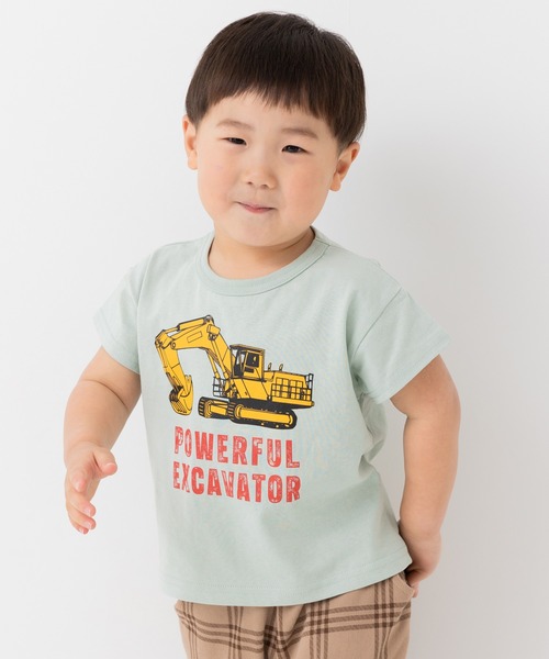 chil2（チルツー）の「綿100％ プリント半袖Tシャツ（Tシャツ/カットソー・キッズ・C/D/E/F/S/T/A/H/J/O/Q/K/L/M/N/B/G/I/P/R・80ｃｍ/90cm/100cm/110cm/120cm/130cm/140cm）」の12枚目の写真