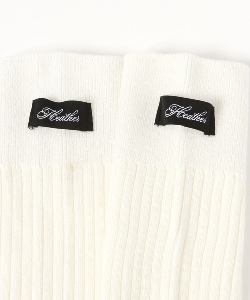 Heather(ヘザー)の「タグ付きハイSOX 656043(ソックス/靴下・レディース・アイボリー/ブラック/グレー・ONE SIZE)」の7枚目の写真