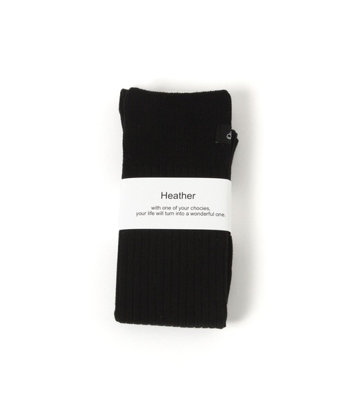 Heather(ヘザー)の「タグ付きハイSOX 656043(ソックス/靴下・レディース・アイボリー/ブラック/グレー・ONE SIZE)」の5枚目の写真