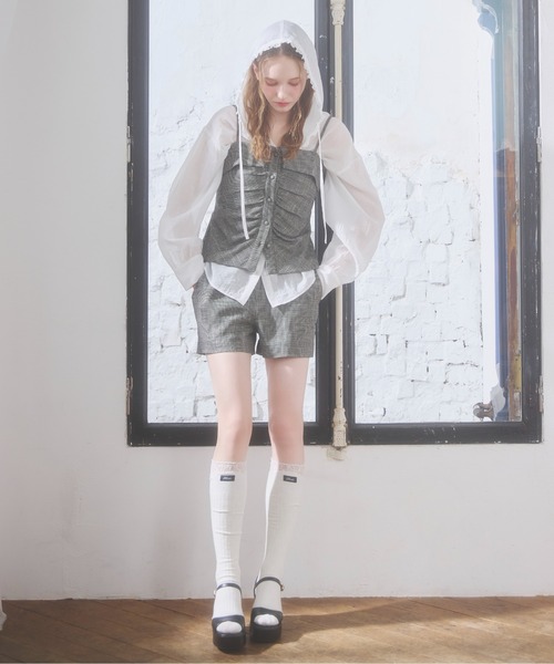 Heather(ヘザー)の「タグ付きハイSOX 656043(ソックス/靴下・レディース・アイボリー/ブラック/グレー・ONE SIZE)」の10枚目の写真