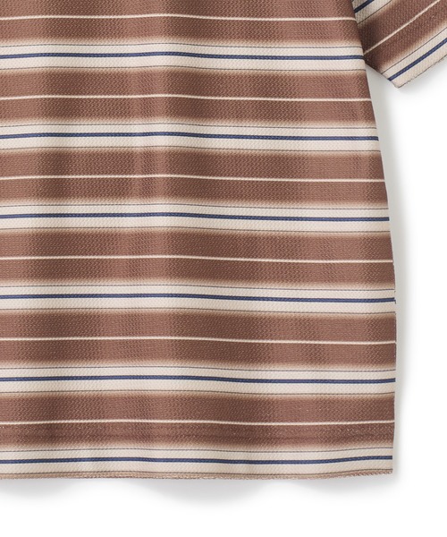 UNION STATION（ユニオンステーション）の「マルチボーダーT〈ストレッチ・マシンウォッシャブル〉（Tシャツ/カットソー・メンズ・ブラウン系その他/ホワイト系その他・M/L）」の8枚目の写真