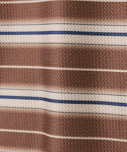 UNION STATION（ユニオンステーション）の「マルチボーダーT〈ストレッチ・マシンウォッシャブル〉（Tシャツ/カットソー・メンズ・ブラウン系その他/ホワイト系その他・M/L）」の4枚目の写真