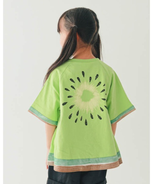 nicohrat（ニコフラート）の「ニコフラート フルーツなりきり Tシャツ（Tシャツ/カットソー・キッズ・イエロー/グリーン/レッド・90cm/100cm/110cm/120cm/130cm/140cm）」の8枚目の写真
