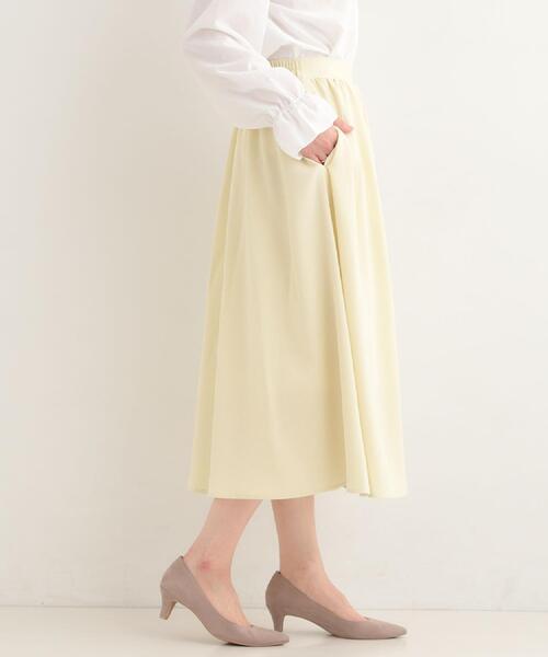 SHOO・LA・RUE（シューラルー）の「【着丈選べる】ふんわり揺れる アソート柄フレアスカート（スカート・レディース・アイボリー系6/ライトイエロー系/ブルー系6/ブラック系5・11/00）」の9枚目の写真