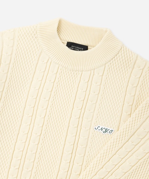 Saturdays Golf(サタデーズゴルフ)の「LS Knit Sweater | WOMEN(ニット/セーター・メンズ・ブラック/キナリ/グリーン・M/S/L)」の6枚目の写真