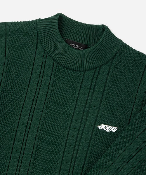 Saturdays Golf(サタデーズゴルフ)の「LS Knit Sweater | WOMEN(ニット/セーター・メンズ・ブラック/キナリ/グリーン・M/S/L)」の7枚目の写真