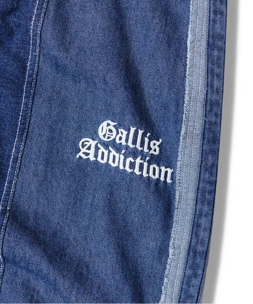 GALLIS ADDICTION（ガリスアディクション）の「GA 切替DENIM PANTS（デニムパンツ・メンズ・ブラック系/インディゴブルー・M/L）」の3枚目の写真