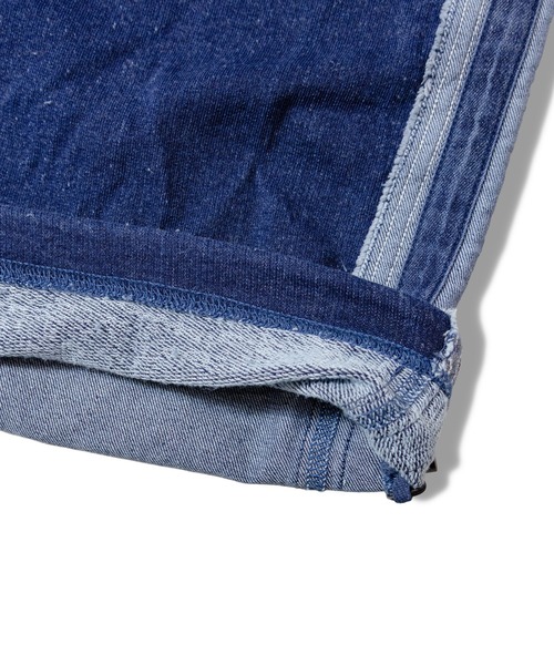 GALLIS ADDICTION（ガリスアディクション）の「GA 切替DENIM PANTS（デニムパンツ・メンズ・ブラック系/インディゴブルー・M/L）」の4枚目の写真
