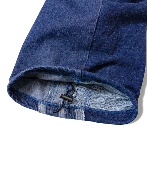 GALLIS ADDICTION（ガリスアディクション）の「GA 切替DENIM PANTS（デニムパンツ・メンズ・ブラック系/インディゴブルー・M/L）」の5枚目の写真