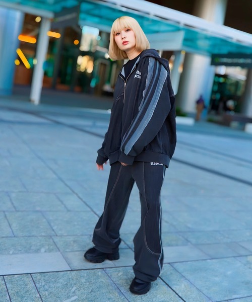 GALLIS ADDICTION（ガリスアディクション）の「GA 切替DENIM PANTS（デニムパンツ・メンズ・ブラック系/インディゴブルー・M/L）」の13枚目の写真