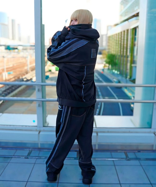 GALLIS ADDICTION（ガリスアディクション）の「GA 切替DENIM PANTS（デニムパンツ・メンズ・ブラック系/インディゴブルー・M/L）」の16枚目の写真